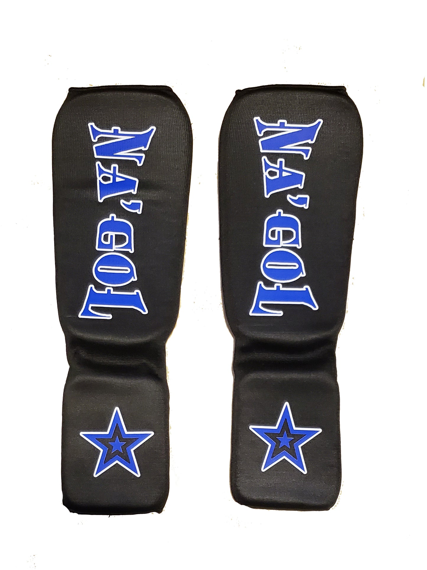 Thai Boxing contact shin guards (Blue)